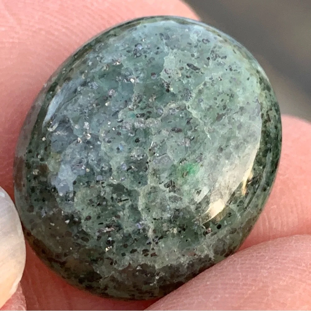 17.20 Carats Natural African Green Galaxy Quartz
